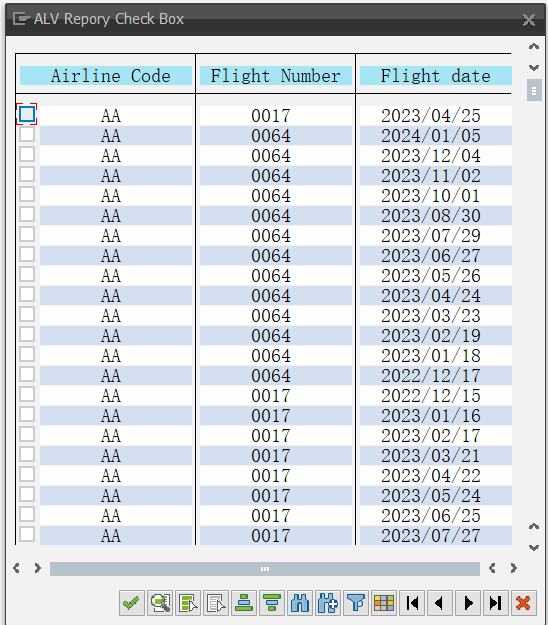 2.1 REUSE_ALV_POPUP_TO_SELECT 报表复选框